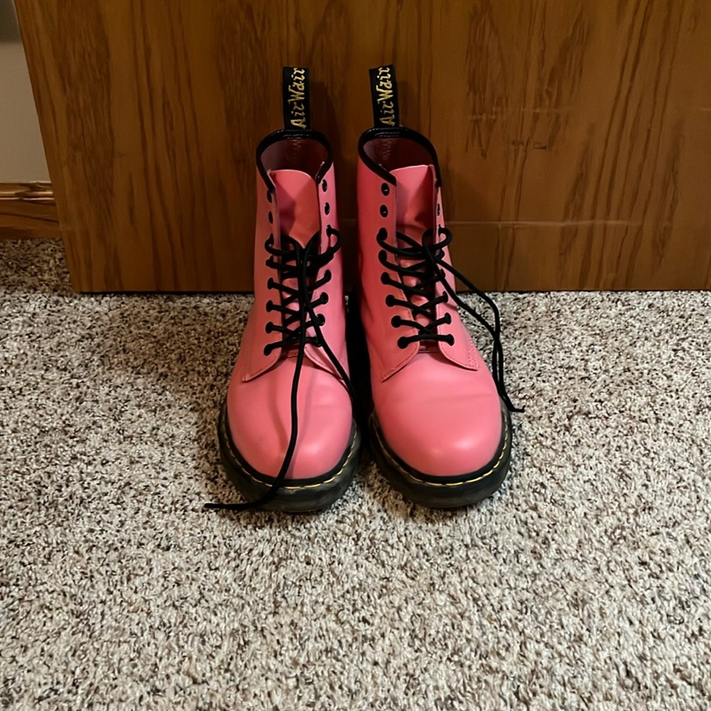 Dr. Martin Pink Size 10 Combat Boots